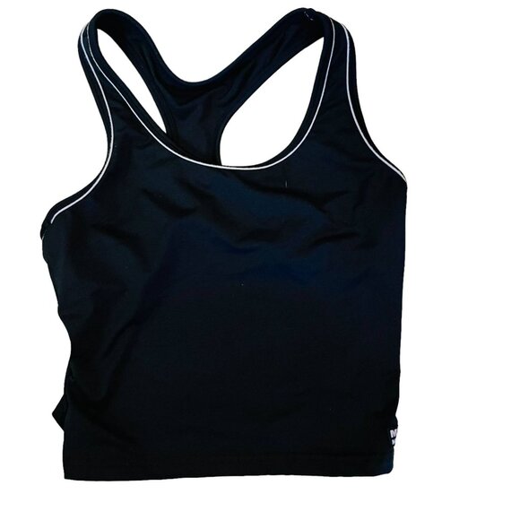 Max Muscle Womens Sports Tank Top Black Size Medium Made In USA - Picture 9 of 9